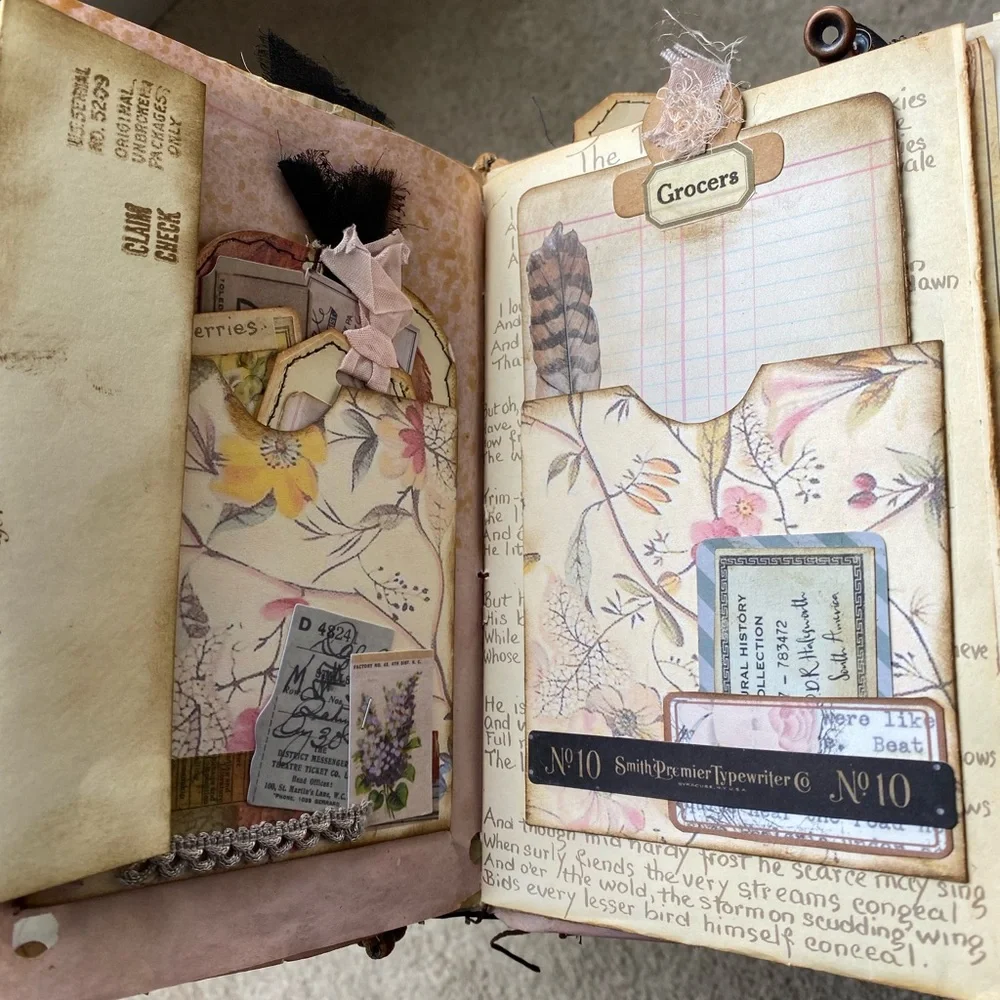 🆕 Handmade Travelers Notebook Junk Journal - Diary of an Edwardian Lady